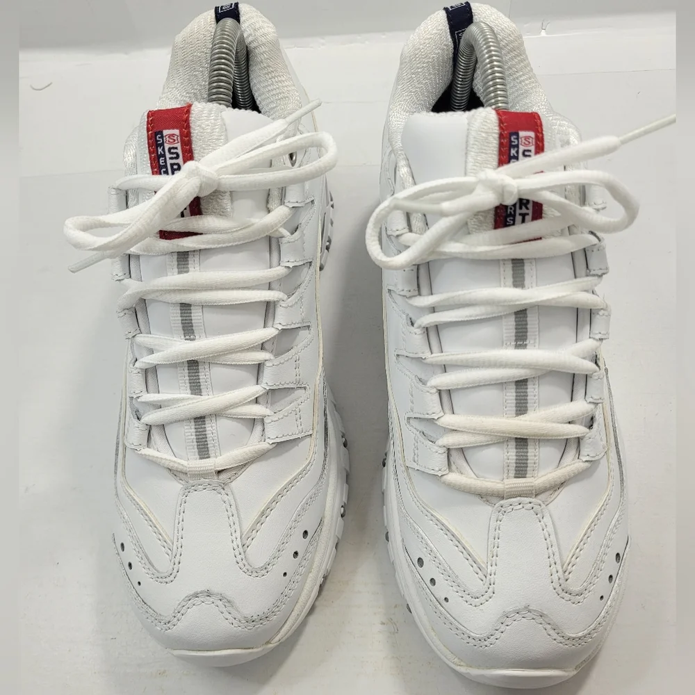 SKECHERS SPORT ENERGY ORBIT MULE WALKING SNEAKERS WOMEN'S SIZE 9.5 WHITE A3 - Picture 4 of 16